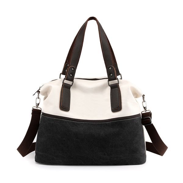 

2019 bolsas feminina luxury handbags women bags designer large canvas bag women's new color matching cloth portable shoulder