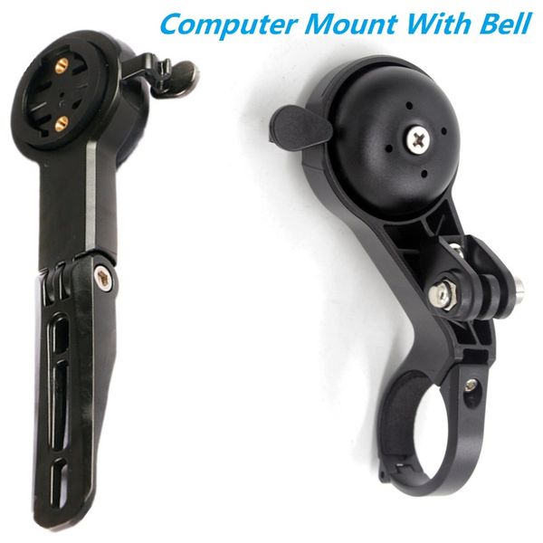 

multifuction bicycle computer mount code tabe bracket with bell gps computer sport camera holder for garmin cateye bryton