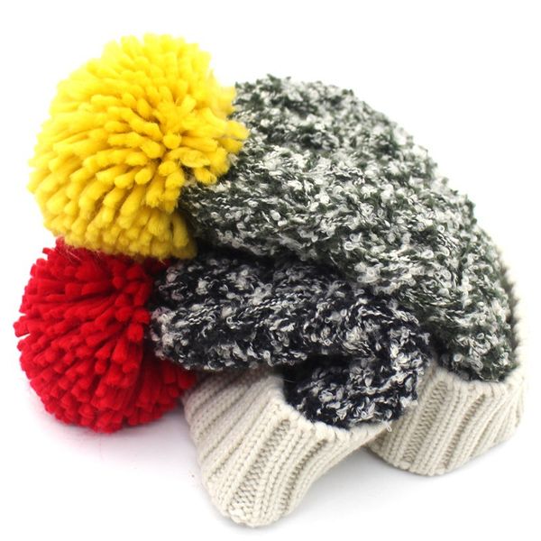 

2018 new ladies elegant winter warm cap 100% wool warm hats for women female hats