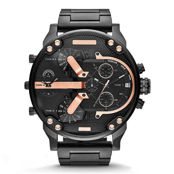 

dz watch mens sports military watches 50mm dz7311 dz7312 dz7313 dz7314 dz7315 dz7370 dz7333 wristwatches, Slivery;brown