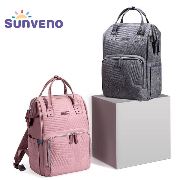 

sunveno fashion diaper bag backpack quilted large mum maternity nursing bag travel backpack stroller baby nappy baby care