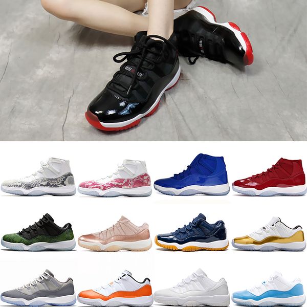 

selling men women basketball shoes 11 snakeskin midnight navy space jam platinum tint black white pink red designer sneakers 36-47