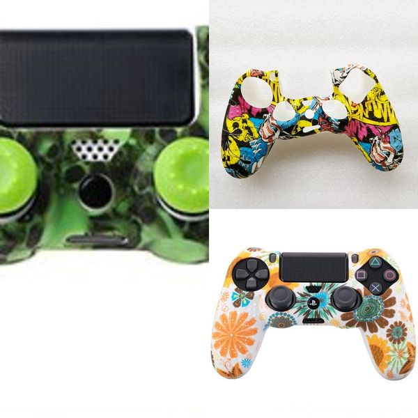 

9bxgp zomsilicone camo protective skin case for sony dualshock joystick ps4 ds4 pro 4 controller thumb grips slim caps