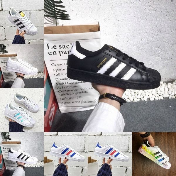 

Whole ale uper tar hoe 2019 new black white gold hologram junior original uper tar 80 pride neaker uper tar women men hoe