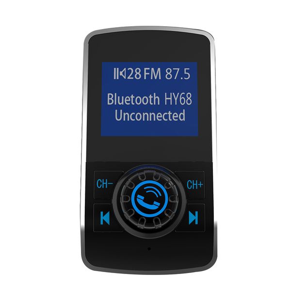 

wireless car mp3 player 1.44inch screen dual usb car chargers support bluetooth hands-phone