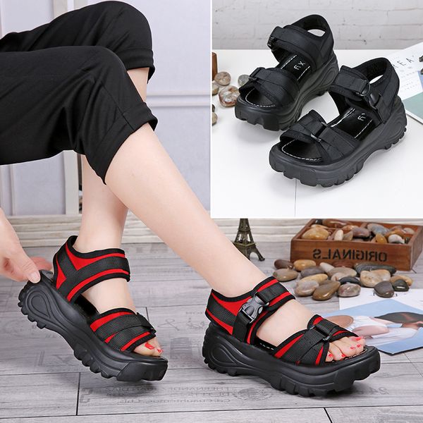 

sandals beach shoes women platform platform sandals women summer, Black