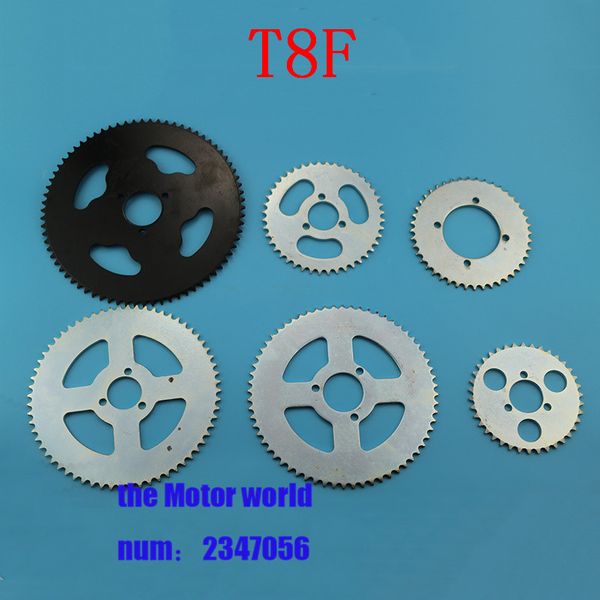 

t8f-38t/44t/64t/74t 29mm 35mm 54mm rear chain sprocket for 47cc 49cc engine pocket bike scooter mini moto atv