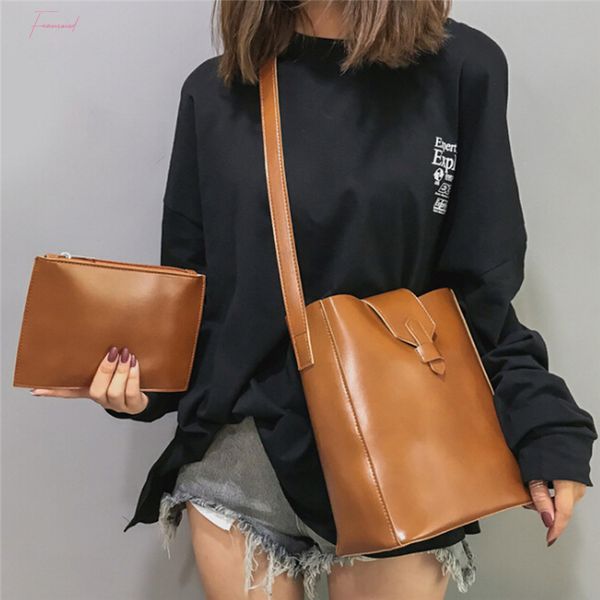 

ins popular women shoulder bag composite handbag fashion wild casual single shoulder crossbody bag large capacity bucket bag