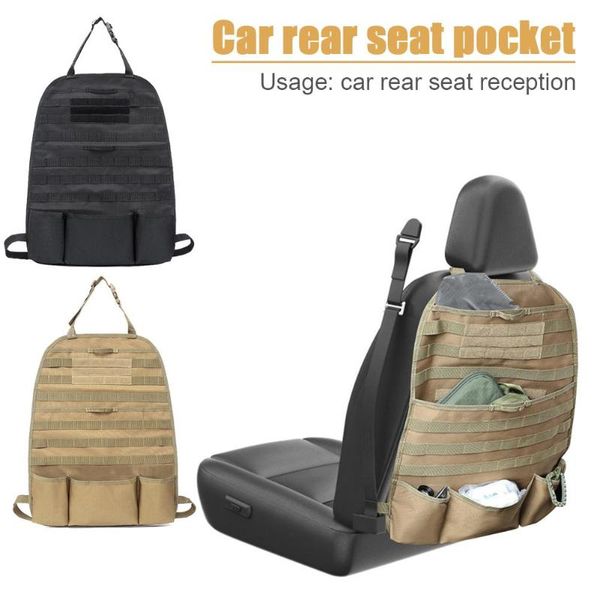 

vehicle seat panel cover case car rear seat storage bags multi-function interior trim of trailer truck organizer molle pouch