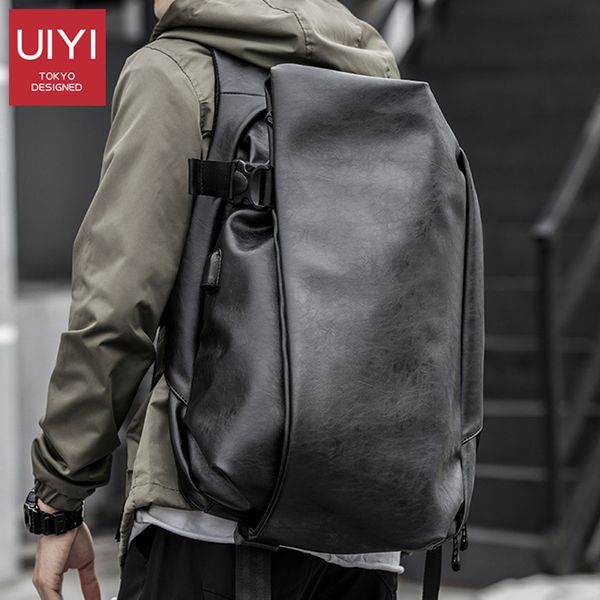 

japanese men's backpack large capacity multifunctional fashion backpack casual simple college style bookbag men's pvc