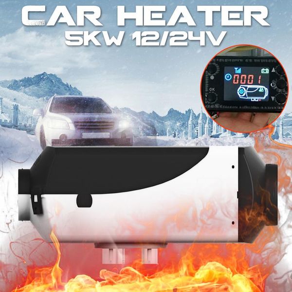 

car heater 5kw 12v 24v air diesels heater parking with remote control lcd monitor for rv motorhome trailer trucks boats