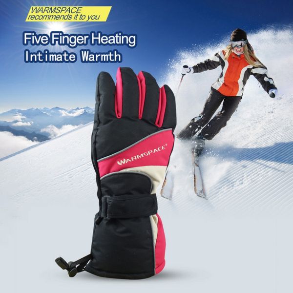 

1pair winter hand warmer electric thermal gloves waterproof heated gloves battery powered for outdoor motorcycle skiing