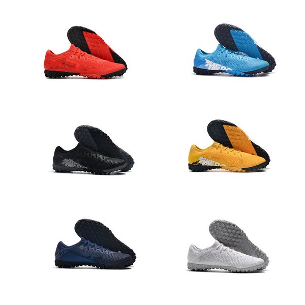 

comfortable 2020 mens soccer cleats shoes mercurial vapors xiii pro tf fg neymar football boots turf low ankle 13 elite futebool size39-45, Black