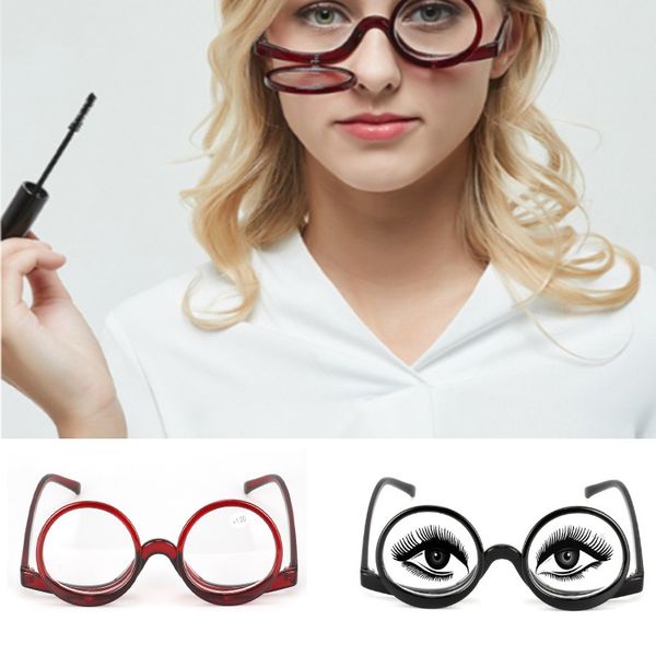 

reading glasses makeup flip folding eyeglasses lady women girls cosmetic general reading eyewear 1.0 1.5 2.0 2.5 3.0 3.5 strength fa1972