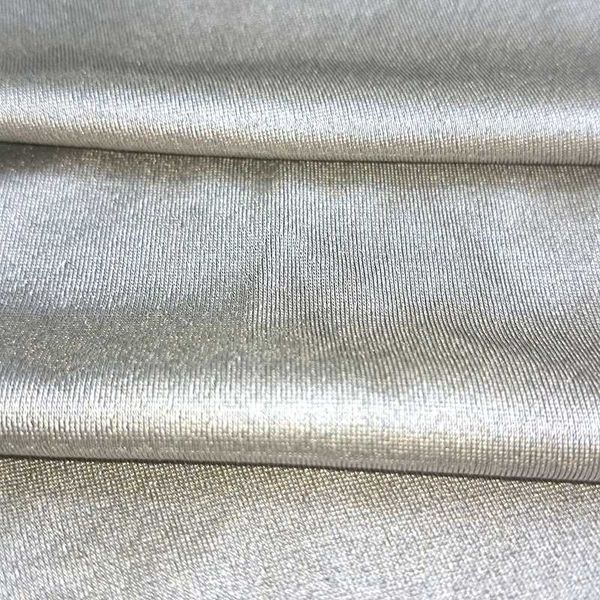 

4-way stretch silver emf/rf shielding fabric, Black;white