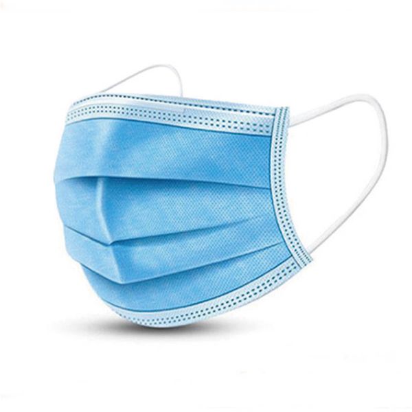 

голубой маски одноразовые 3-слойные нетканые лицо комическая маска анти-туман и дымка пыленепроницаемый здравоохранения петлевыми креплениям