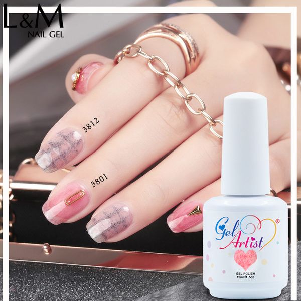 

1pc gelartist nail gel polish leather color series gel nails polish uv soak off quality nails led long lasting art beauty glue, Red;pink