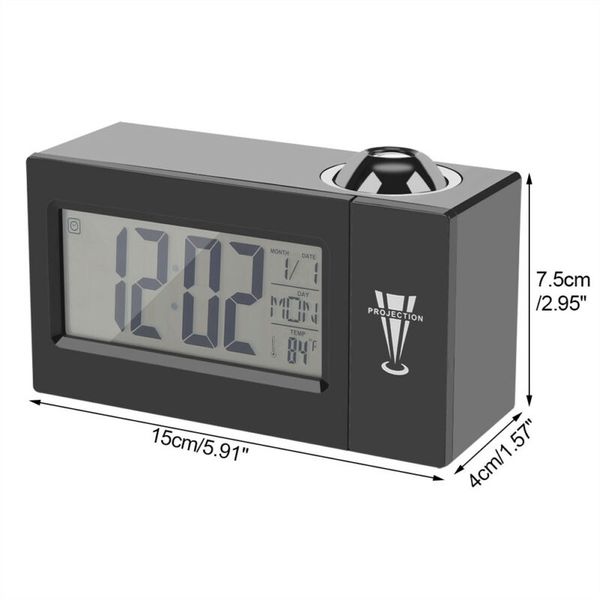 

accessories digital clock home indoor electronic snooze alarm projection