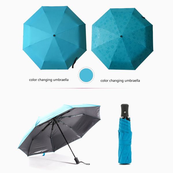 

folding umbrella rain anti-uv waterproof portable automatic open close for travel js23