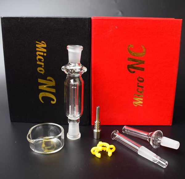 

Mini Micro Nectar Collector Kit with 10mm Titanium Tip Ash Catcher Bowl Dish Dab Straw Oil Rigs Mini Glass Pipe Glass Bongs Smoking