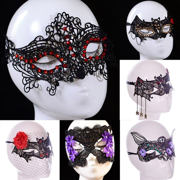 

lace party masks girls women masquerade mask venetian half face mask christmas cosplay party eye masks fa2624