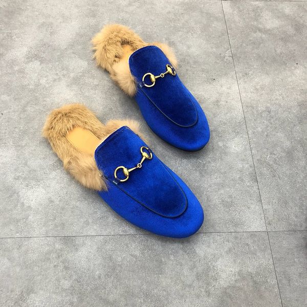 

baotou women slippers fashion beach flat lazy slippers soft leather metal lady one word slippers letters lazy woman shoes, Black