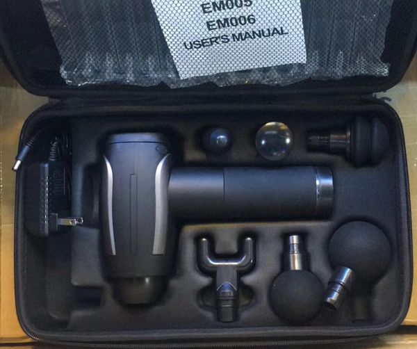 

em05 electric muscle massage gun deep muscle fascia tissue massager therapy gun exercising muscle pain relief body shaping
