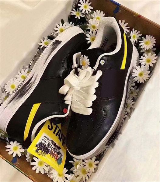 

2020 new peaceminusone x para noise 1s womens mens running shoes wmns 07 utility g-dragon dunnk one skateboard designer sneakers 36-44, Black