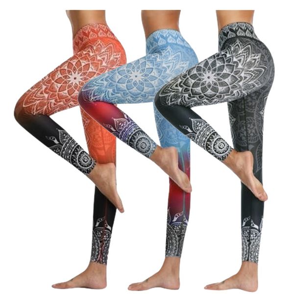

women legging stretchy trousers casual pants flower pattern leggings slim pencil street trousers push up dropshipping #3e, White;red