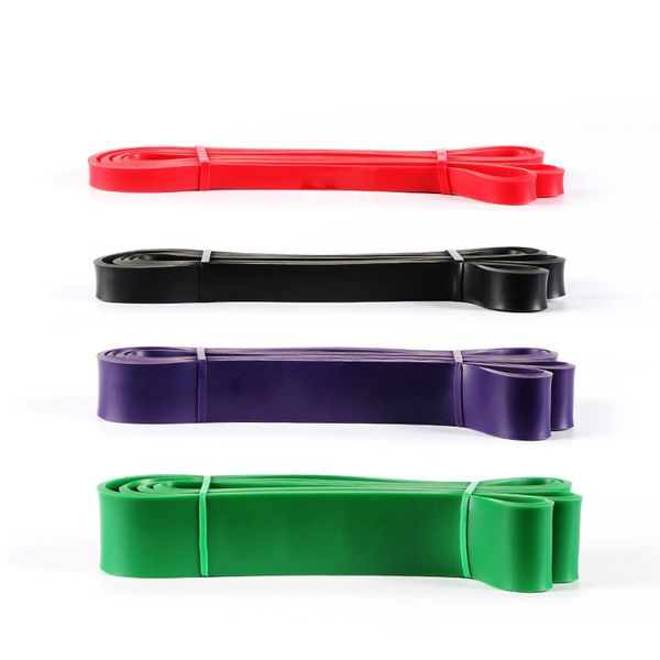 

super sell-4pcs pull up fitness resistance band natural latex resistant loop bands exercise stretch band with door anchor + ha