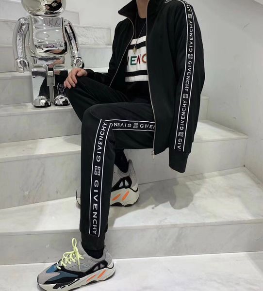 

new fashion designers tracksuit spring autumn casual brand sportswear track suits hoodies mens clothing outwear pants, Gray