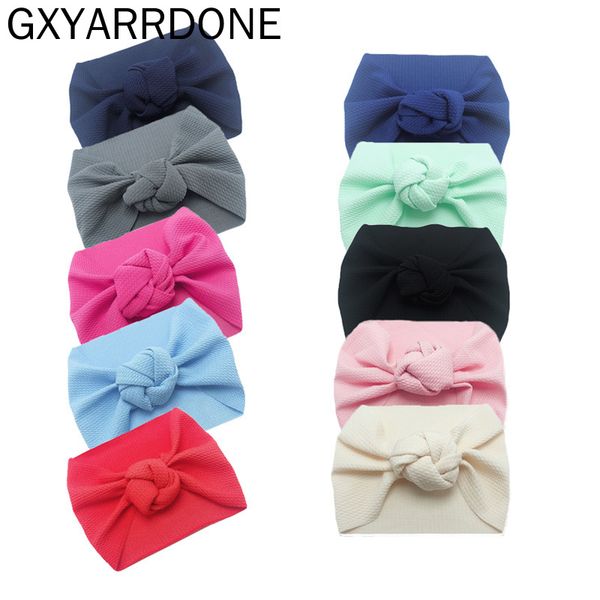 

2020 new wholesale baby girls textured bows headband bowknot head wraps kids cotton wide turban cildren girl's party headwear, Slivery;white