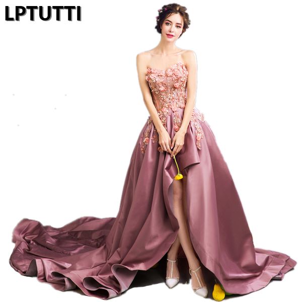 

lptutti beading appliques new for women elegant date ceremony party prom gown formal gala events luxury long evening dresses, White;black