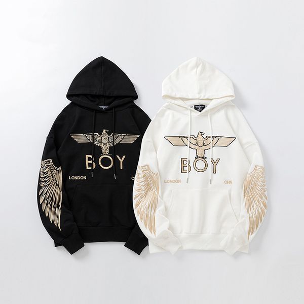 

boy london new mens конструктора толстовки мужской высокого качество пуловер толстовка мужчины женщина проектировщик by eagle print толстовк, Black
