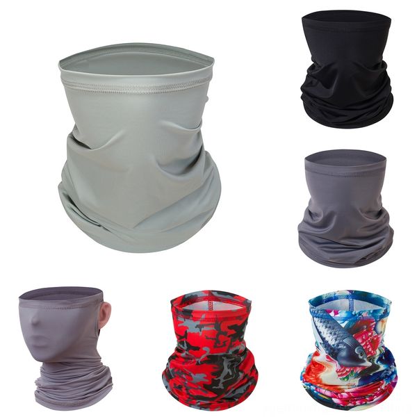 

q8czm multifunction head scarf mtb ski bike cycling face mask full uv protection hiking windproof fishing mask scarf bandana headwear, Black