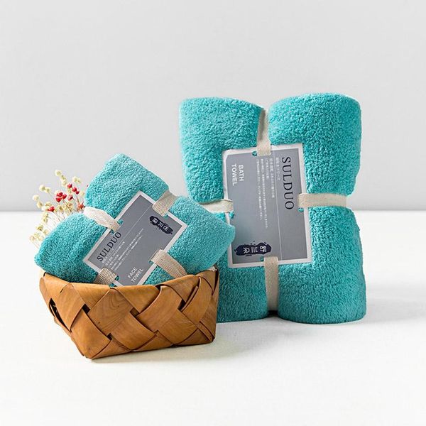 

41 solid bath shower towels magic soft face towel plain towel set for kids 36*80cm + 150*75cm toalla serviette de plage