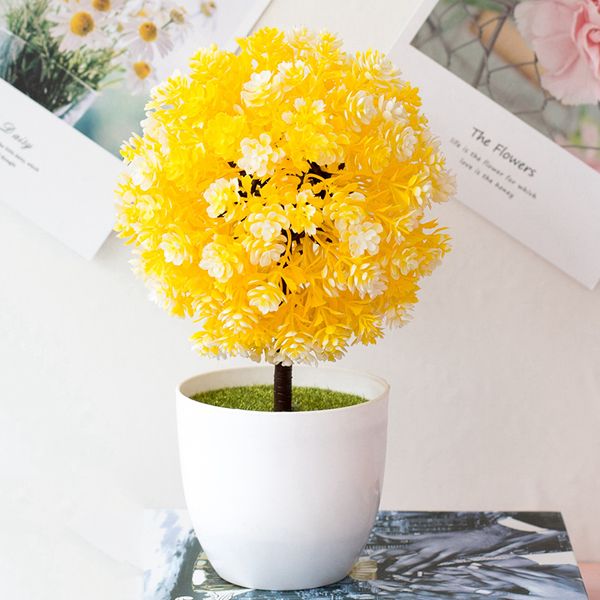 

artificial pot plant bonsai stimulation flower ball home decor ornament hot