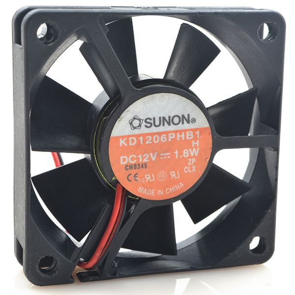 for Jianjun SUNON 6cm 6CM Server Chassis Fan 6015 12V 1.9W KD1206PHB1