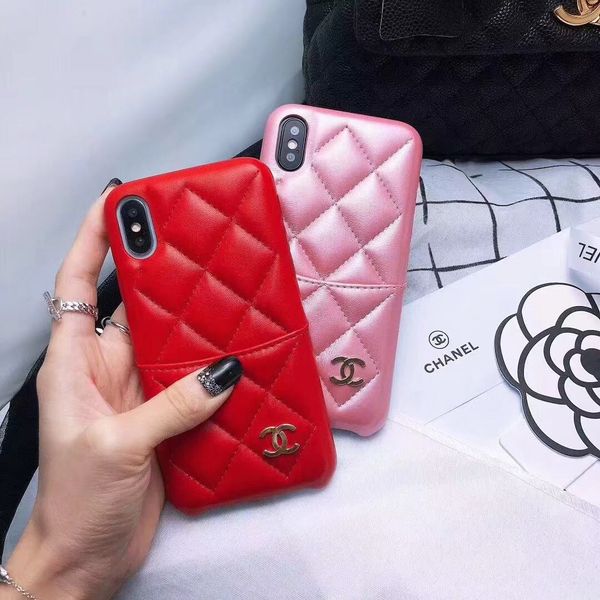 

Wholesale Card Pocket Women Designer Phone Case Luxury Cover for IPhone XSMAX XR X XS 6 7 8 Plus Leather European Styles