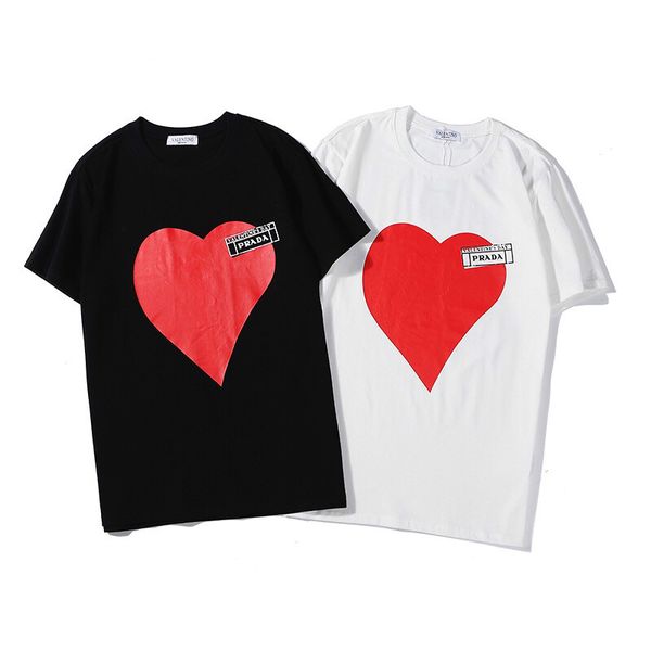 

valentino мода 2020 весна и лето новый высококачественный хлопок печать с коротким рукавом круглый вырез панели футболка размер: m--xl-xxl, White;black