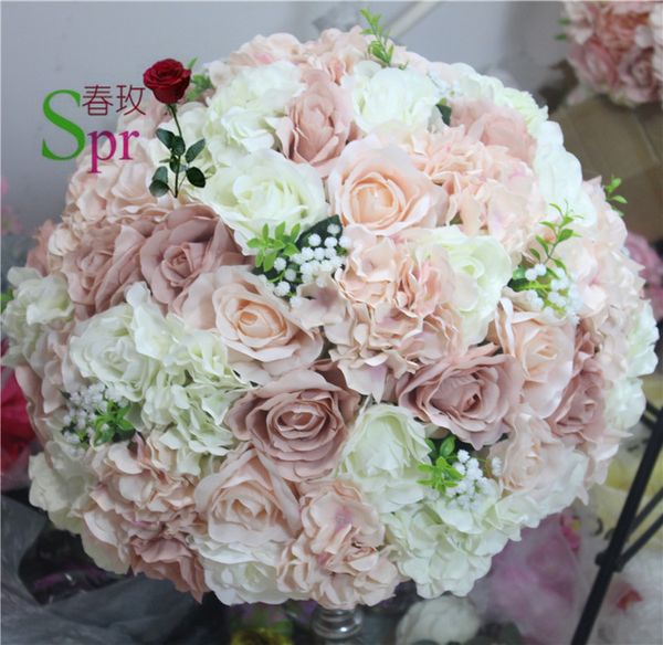 

spr style wedding table flower ball artificial arch flower wall 10pcs/lot wedding table centerpiece flore arrangement