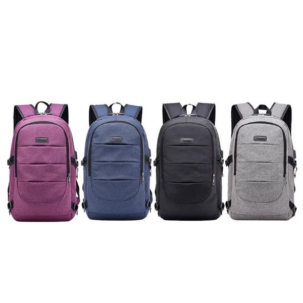 

anti-theft usb charging backpack lapnotebook travel school bag