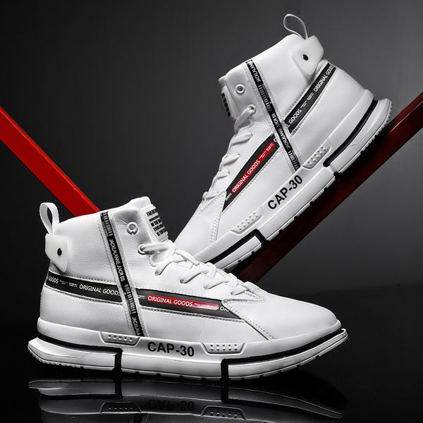 

2020 new casual fashion shoes increase breathable comfort luxury sports shoes men's tennis, Black