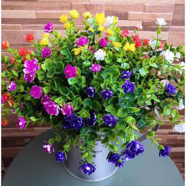 

artificial flowers outdoor fake flowers for decoration uv resistant no fade faux plastic plants garden porch window box dÃ©cor
