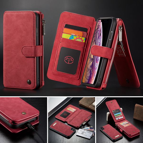 

20ss case for iphone 11 pro max 6 7 8 plus x xs xr wallet card slots flip cover gift for iphone 6s