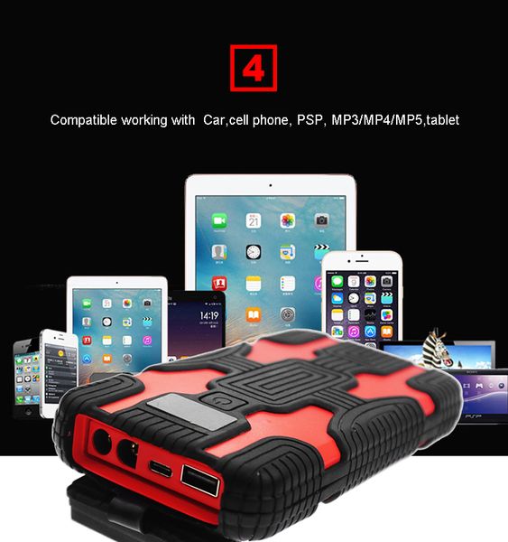 

multi function portable car jump starter great discharge rate diesel power bank for 12v vehicle