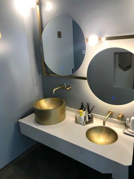

smooth surface bathroom sink round copper vanitysink brass bathroom sink china sink