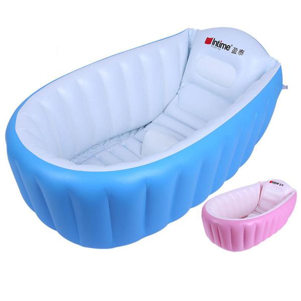 

baby inflatable bathtub swimming pool newborn anti-slip padded folding bath shower basin children portable bath tub swim pool