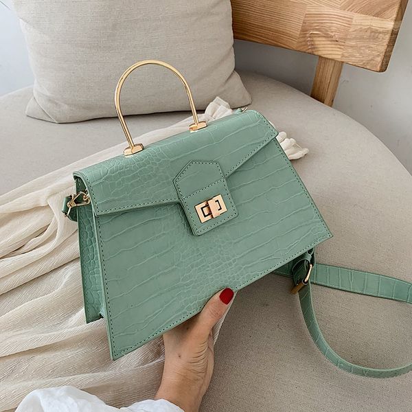 

jiulin new fashion crocodile ladder single shoulder bag fashion 100 lap chain oblique satchel bag