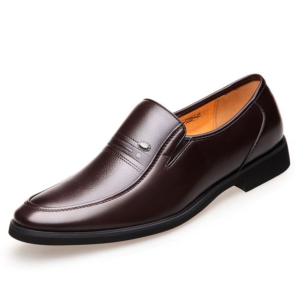 

new fashion leather men shoes casual flat men shoes breathable loafers moccasins comfortable, Black